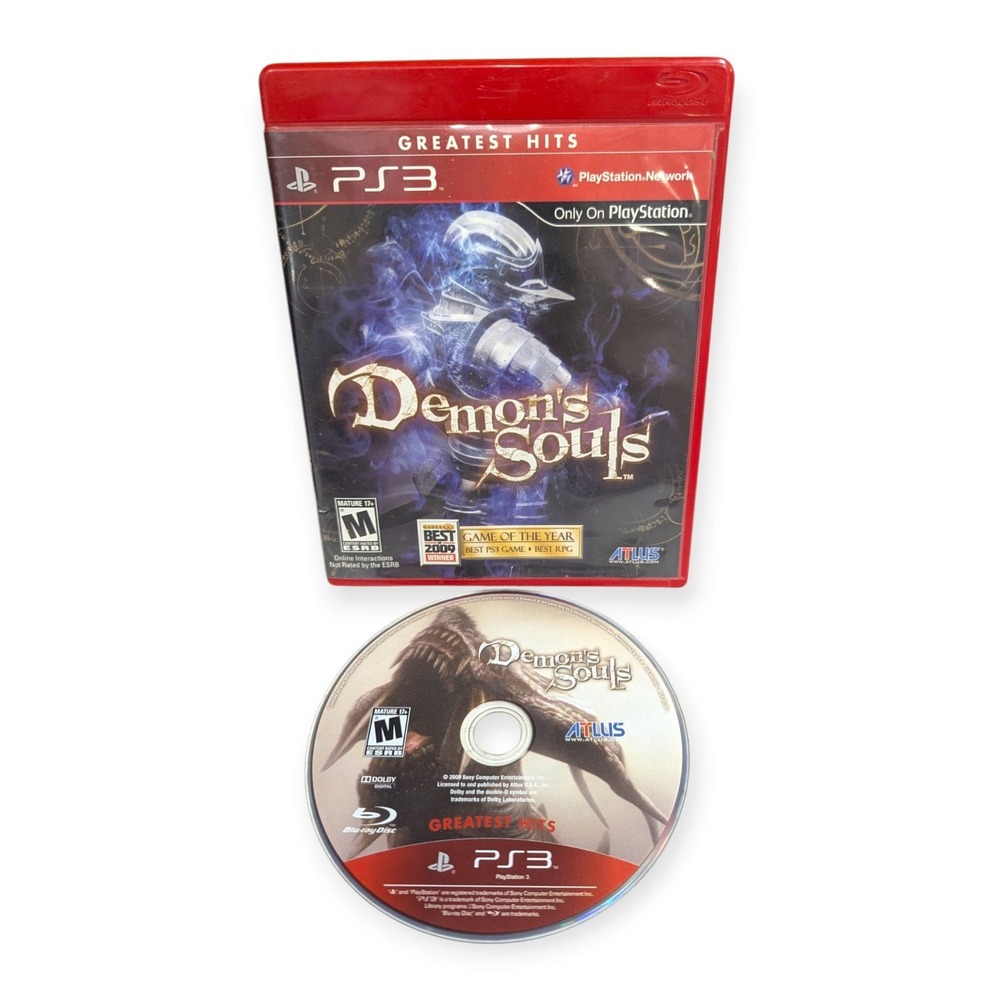 Atlus Demons Souls PS3 Greatest Hits Sony PlayStation 3 Game RPG BLUS-30443GH